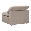 Lyra Modular Armless Chair Smooth Texture Gray Boucle Solid Wood BM327646