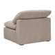 Lyra Modular Armless Chair Smooth Texture Gray Boucle Solid Wood BM327646