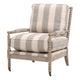 Accent Chair, Welt Edge Design, Striped Pattern Design, Gray Oak Wood