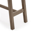 Console Table, 59 Inch, Y Shape Design, Walnut Brown Rubberwood Finish