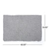 Moon Throw Blanket 60 Inch Knitted Design Acrylic Silvery Gray BM327699