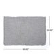 Moon Throw Blanket 60 Inch Knitted Design Acrylic Silvery Gray BM327699