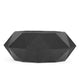 Kim Coffee Table 28 Inch Round Geometric Modern Black Aluminum BM327707