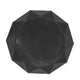 Kim Coffee Table 28 Inch Round Geometric Modern Black Aluminum BM327707