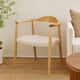 Accent Armchair | White Rope Woven Style Seat | Natural Brown Ash Wood