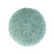 Trail Pouf Ottoman 20 Inch Round Knitted Boho Design Teal Wool BM327713