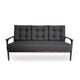 Sofa 66 Inch Button Tufted Design Dark Gray Fabric Birch Wood BM327727