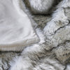 Throw Blanket | 50 x 60 Soft Faux Fur Design | Heather Gray Finish