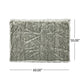 Throw Blanket 50 x 60 Soft Faux Fur Design Heather Gray Finish BM327729