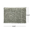 Throw Blanket | 50 x 60 Soft Faux Fur Design | Heather Gray Finish