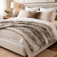 Throw Blanket | 50 x 60 Soft Faux Fur Design | Heather Gray Finish