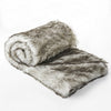 Throw Blanket | 50 x 60 Soft Faux Fur Design | Heather Gray Finish