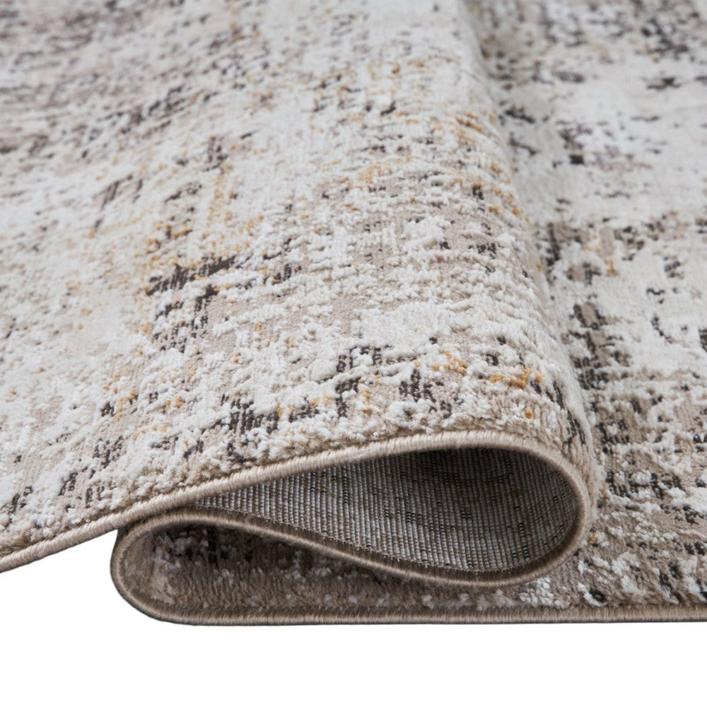 Ashley Shawn 8 x 10 Large Area Rug | Black and Gray Woven Abstract Pattern BM327745