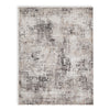 Ashley Shawn 8 x 10 Large Area Rug | Black and Gray Woven Abstract Pattern