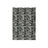 Ashley Shaw 10 x 14 Extra Large Area Rug | Black and Ivory Abstract Design