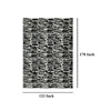 Ashley Shaw 10 x 14 Extra Large Area Rug | Black and Ivory Abstract Design BM327746