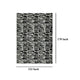 Ashley Shaw 10 x 14 Extra Large Area Rug | Black and Ivory Abstract Design BM327746