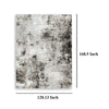 Ashley Ley 10 x 14 Extra Large Rug | Woven Gray and White Abstract Pattern BM327747