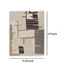 Ashley Keny 8 x 10 Large Area Rug | Beige Global Inspired Abstract Pattern BM327749