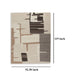 Ashley Keny 8 x 10 Large Area Rug | Beige Global Inspired Abstract Pattern BM327749