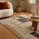 Ashley Keny 8 x 10 Large Area Rug | Beige Global Inspired Abstract Pattern