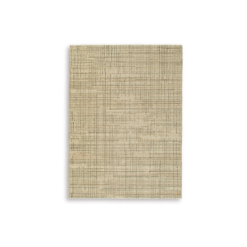 Ashley Stena 5 x 7" Medium Area Rug | Abstract Pattern | Ivory Gray Tan