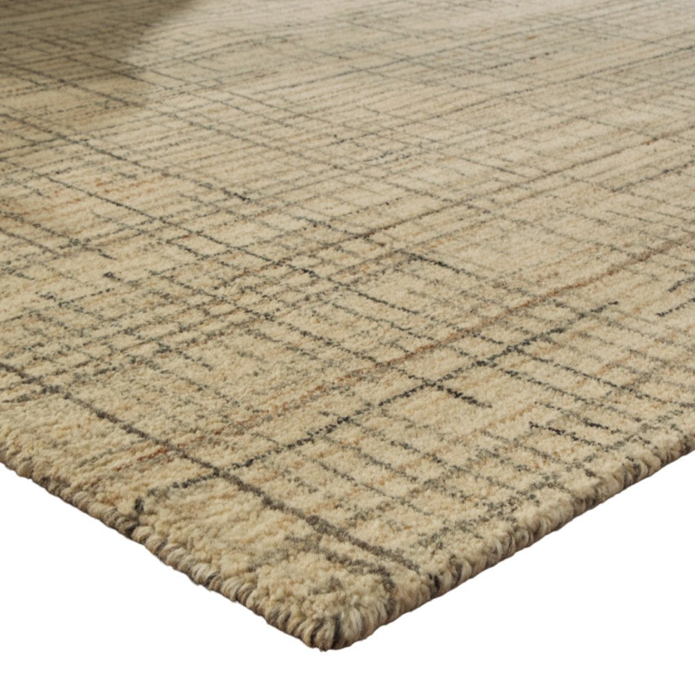 Ashley Stena 5 x 7’’ Medium Area Rug | Abstract Pattern | Ivory Gray Tan BM327751
