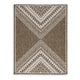 Ashley John 5 x 7 Medium Area Rug | Tribal Inspired Boho Design | Brown Ivory
