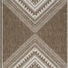 Ashley John 5 x 7 Medium Area Rug | Tribal Inspired Boho Design | Brown Ivory BM327752