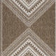 Ashley John 5 x 7 Medium Area Rug | Tribal Inspired Boho Design | Brown Ivory BM327752
