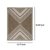 Ashley John 5 x 7 Medium Area Rug | Tribal Inspired Boho Design | Brown Ivory BM327752