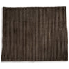 Ashley Faux Fur Throw Blanket | 61’’ Plush Dark Brown Striped Polyester BM327753