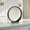 Ashley Dalie Sculpture | Round Metal Accent Tabletop Size | 12’’ | Black