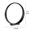 Ashley Dalie Sculpture | Round Metal Accent Tabletop Size | 14’’ | Black BM327755