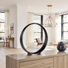 Ashley Dalie Sculpture | Round Metal Accent Tabletop Size | 14’’ | Black BM327755