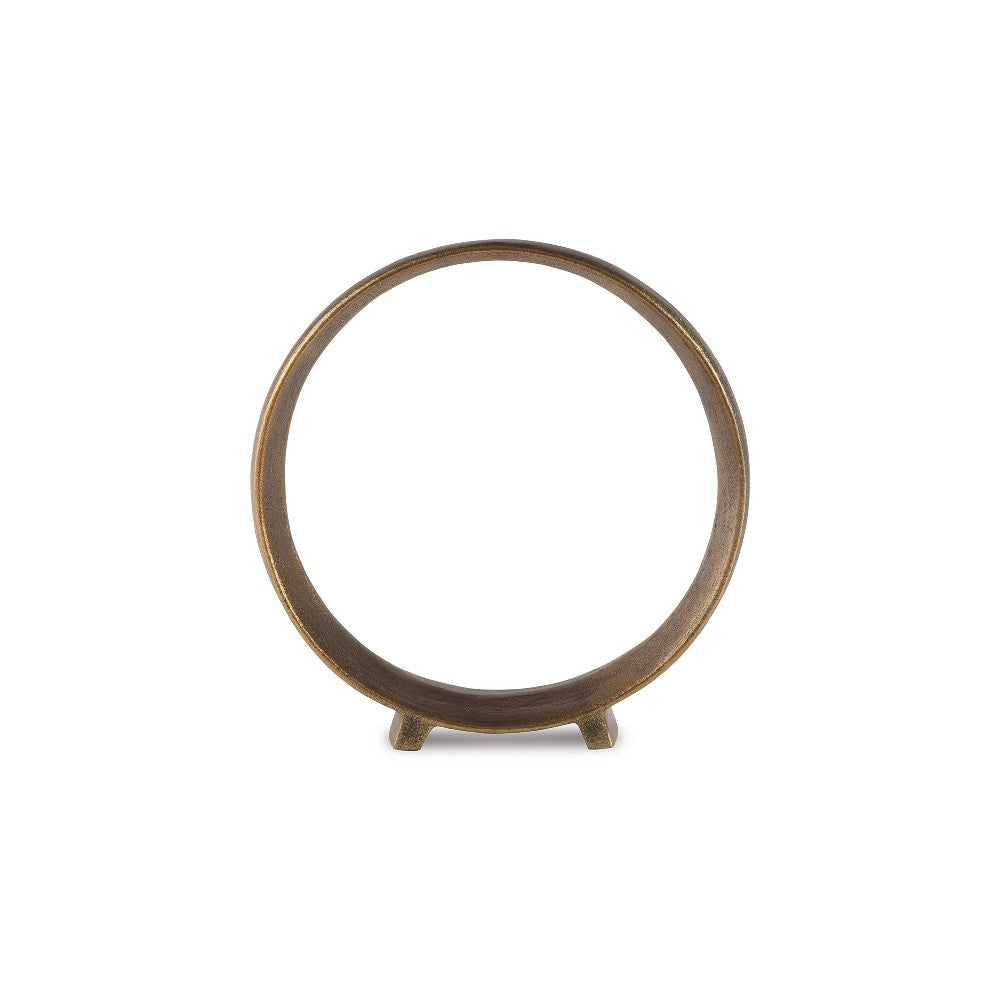 Ashley Dalie Sculpture | Round Metal Accent Tabletop Size | 12’’ | Bronze BM327756