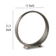 Ashley Dalie Sculpture | Round Metal Accent Tabletop Size | 12’’ | Silver