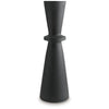 Ashley Loci Accent Vase | 30" Hourglass Design | Textured Black Polyresin