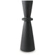 Ashley Loci Accent Vase | 30’’ Hourglass Design | Textured Black Polyresin BM327759