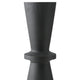 Ashley Loci Accent Vase | 30’’ Hourglass Design | Textured Black Polyresin BM327759