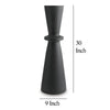 Ashley Loci Accent Vase | 30’’ Hourglass Design | Textured Black Polyresin BM327759