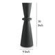 Ashley Loci Accent Vase | 30’’ Hourglass Design | Textured Black Polyresin BM327759