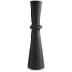 Ashley Loci Accent Vase | 40" Hourglass Design | Textured Black Polyresin