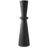Ashley Loci Accent Vase | 40’’ Hourglass Design | Textured Black Polyresin BM327760