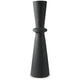 Ashley Loci Accent Vase | 40’’ Hourglass Design | Textured Black Polyresin BM327760