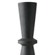 Ashley Loci Accent Vase | 40’’ Hourglass Design | Textured Black Polyresin BM327760