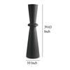 Ashley Loci Accent Vase | 40’’ Hourglass Design | Textured Black Polyresin BM327760