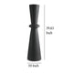 Ashley Loci Accent Vase | 40’’ Hourglass Design | Textured Black Polyresin BM327760