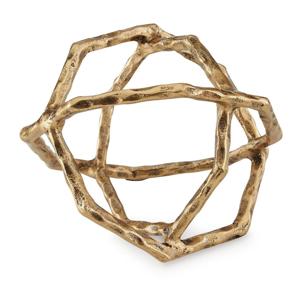 Ashley Ladi Sculpture Set of 2 | Decorative Rings | 9’’ Brass Cast Metal BM327761