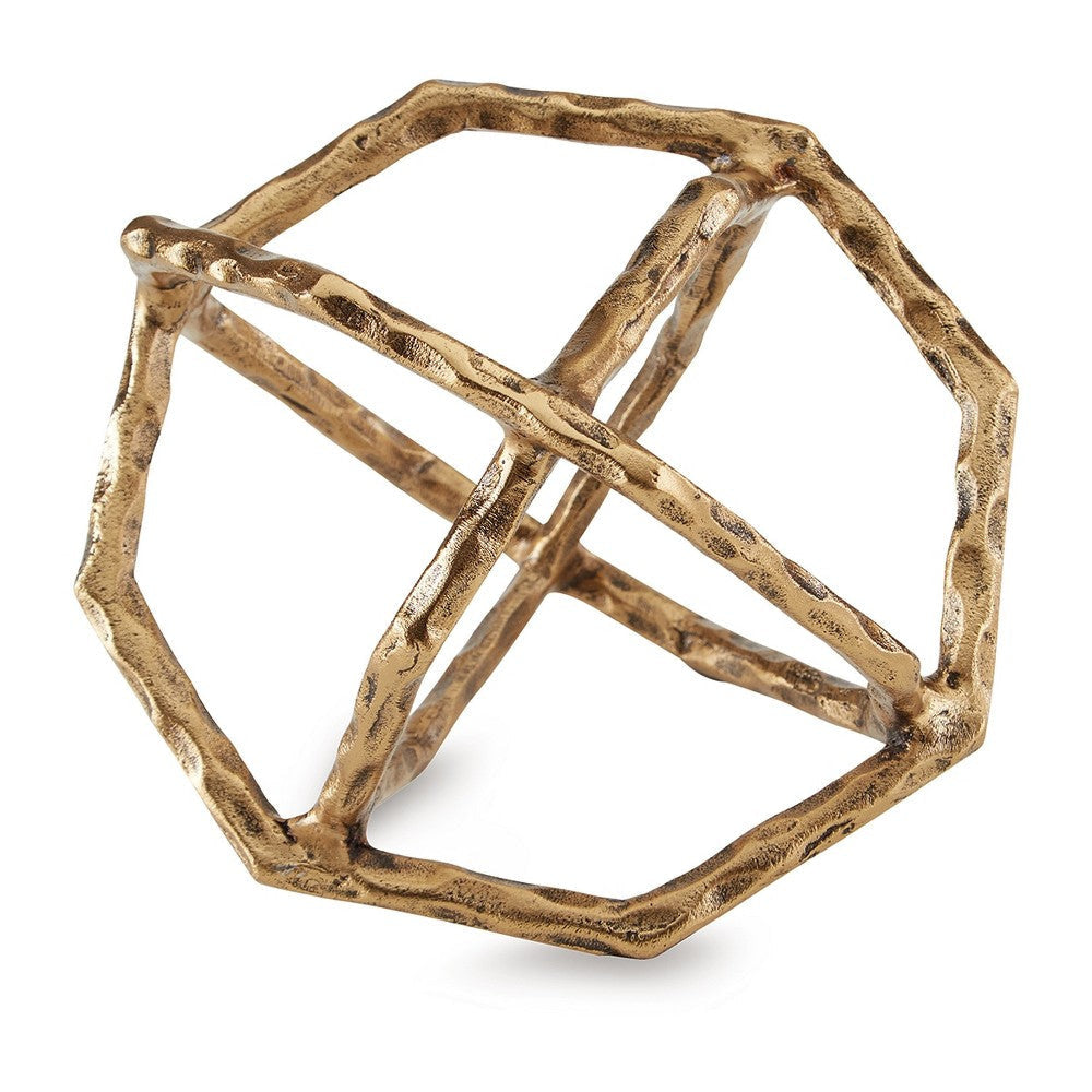 Ashley Ladi Sculpture Set of 2 | Decorative Rings | 9’’ Brass Cast Metal BM327761